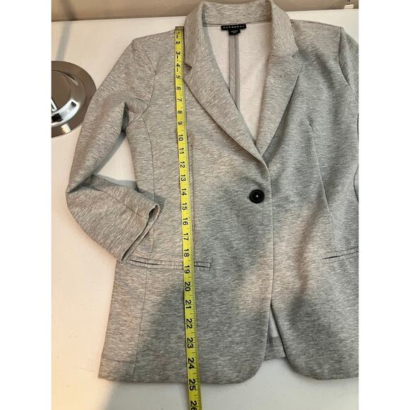 Metaphor Elegant Light Gray Cotton Blazer - Picture 5 of 6